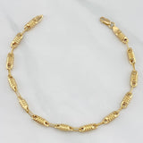 Pulso Rustico Barril 4.55 g / 20 cm / 3.9 mm Oro Amarillo 18K