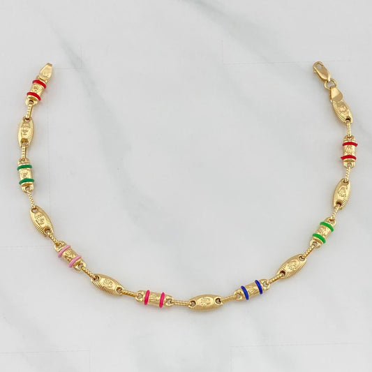 Pulso Rustico Corona 5.3 g / 21.5 cm / 4 mm Oro Amarillo 18K