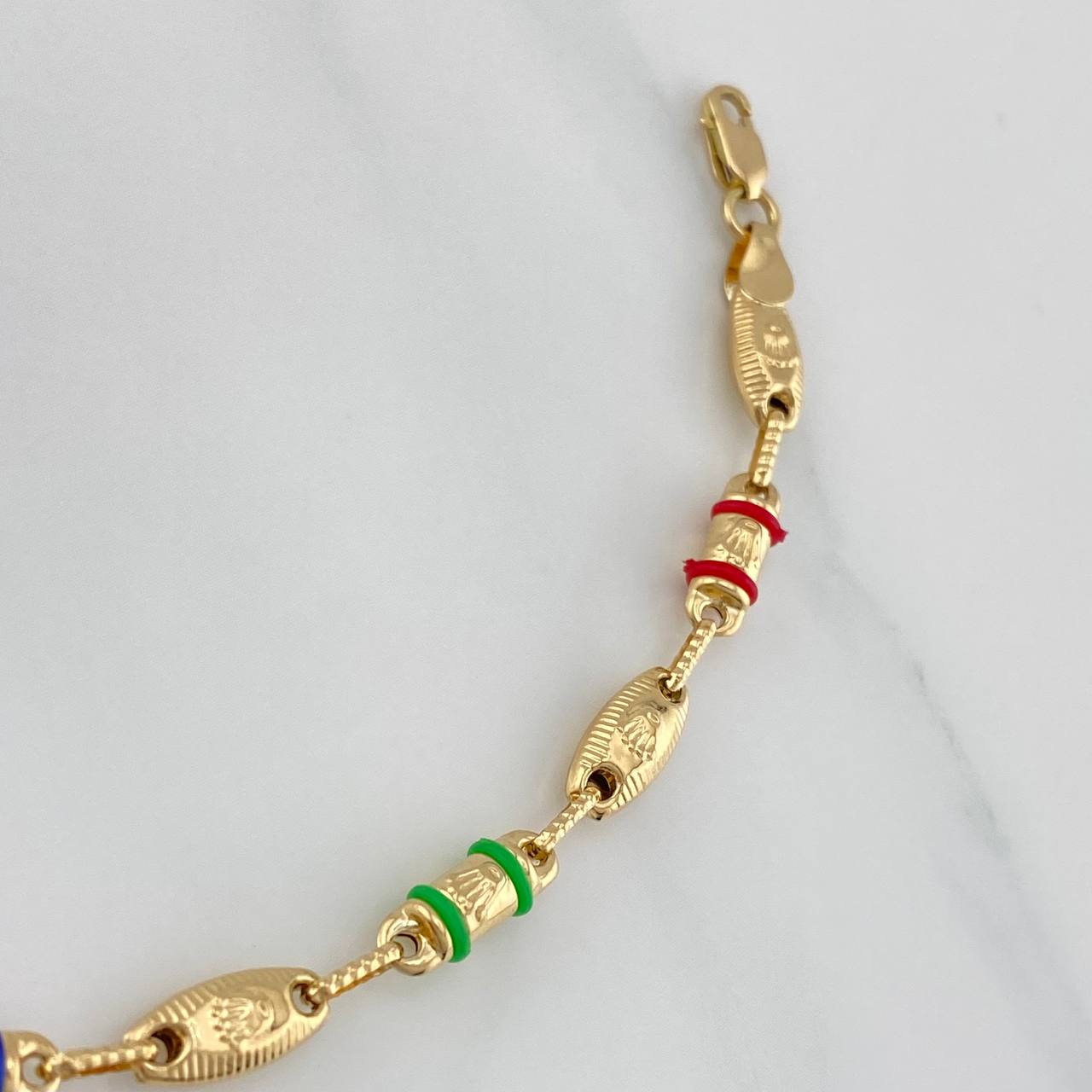 Pulso Rustico Corona 5.3 g / 21.5 cm / 4 mm Oro Amarillo 18K