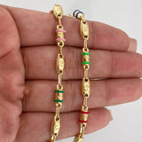 Pulso Rustico Corona 5.3 g / 21.5 cm / 4 mm Oro Amarillo 18K