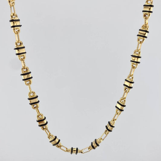 Cadena Rustica Barril 15.1 g / 62.5 cm / 4.85 mm Oro Amarillo 18K