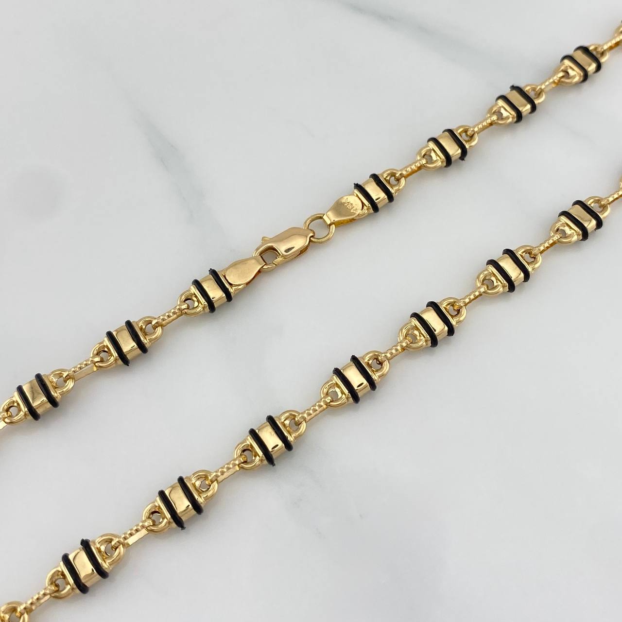 Cadena Rustica Barril 15.1 g / 62.5 cm / 4.85 mm Oro Amarillo 18K