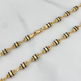 Cadena Rustica Barril 15.1 g / 62.5 cm / 4.85 mm Oro Amarillo 18K