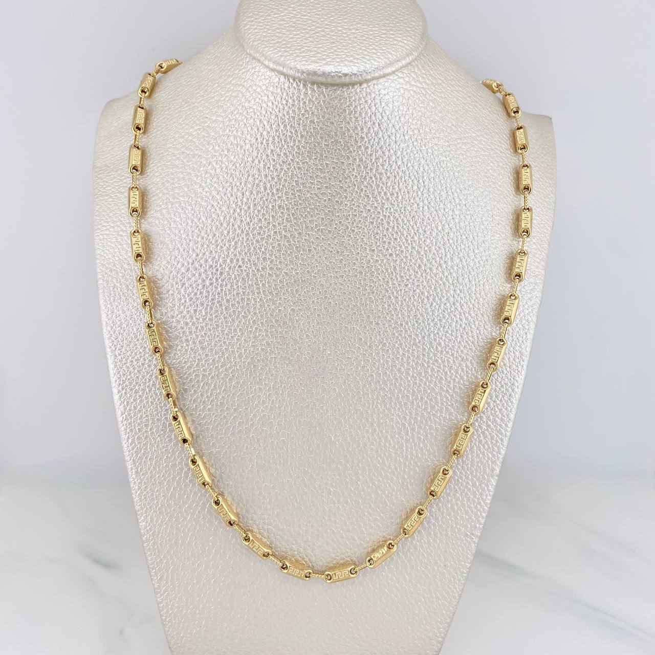 Cadena Rustica Tribal 13.5 g / 62 cm / 2 mm Oro Amarillo 18K