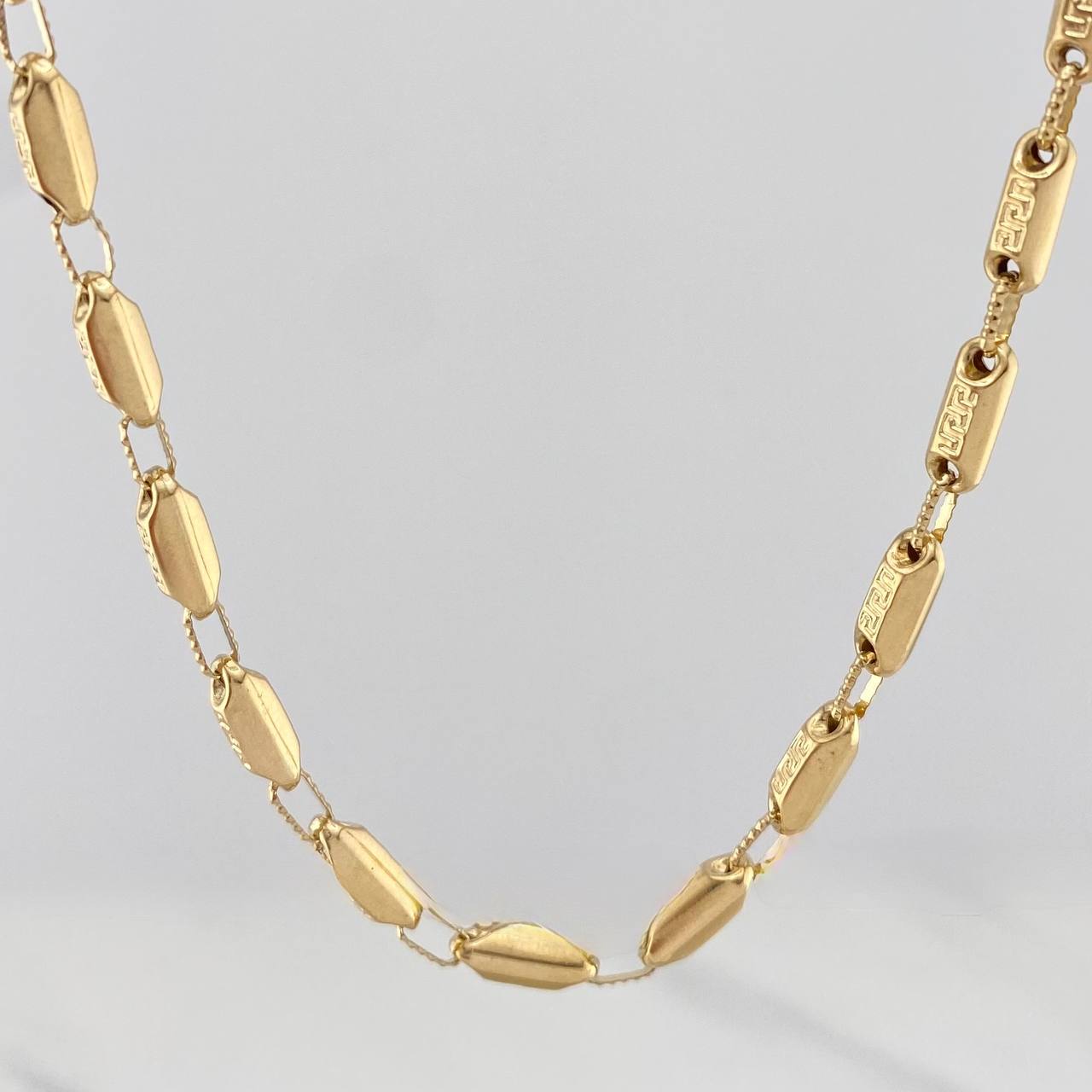 Cadena Rustica Tribal 13.5 g / 62 cm / 2 mm Oro Amarillo 18K