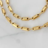 Cadena Rustica Tribal 14.05 g / 61.5 cm / 3.65 mm Oro Amarillo 18K