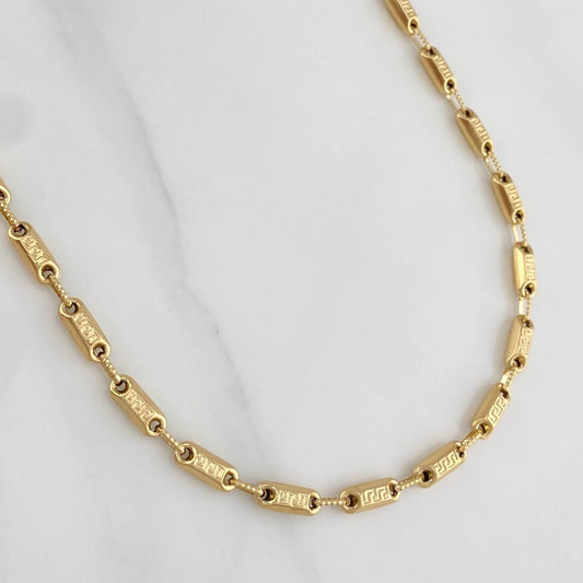 Cadena Rustica Tribal 13.5 g / 62 cm / 2 mm Oro Amarillo 18K