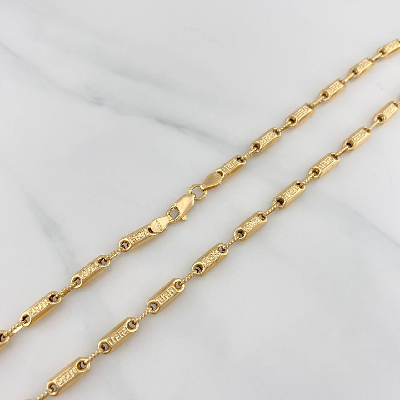Cadena Rustica Tribal 13.5 g / 62 cm / 2 mm Oro Amarillo 18K