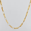 Cadena Rustica Rectangulo 8.85 g / 62 cm / 2 mm Oro Amarillo 18K