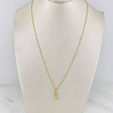 Set Cadena Singapur + Dije Oso / 1,3gr / 45 cm Oro Amarillo 18K