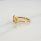 Anillo Mariposa 1.1g / TT5 Oro Amarillo 18K