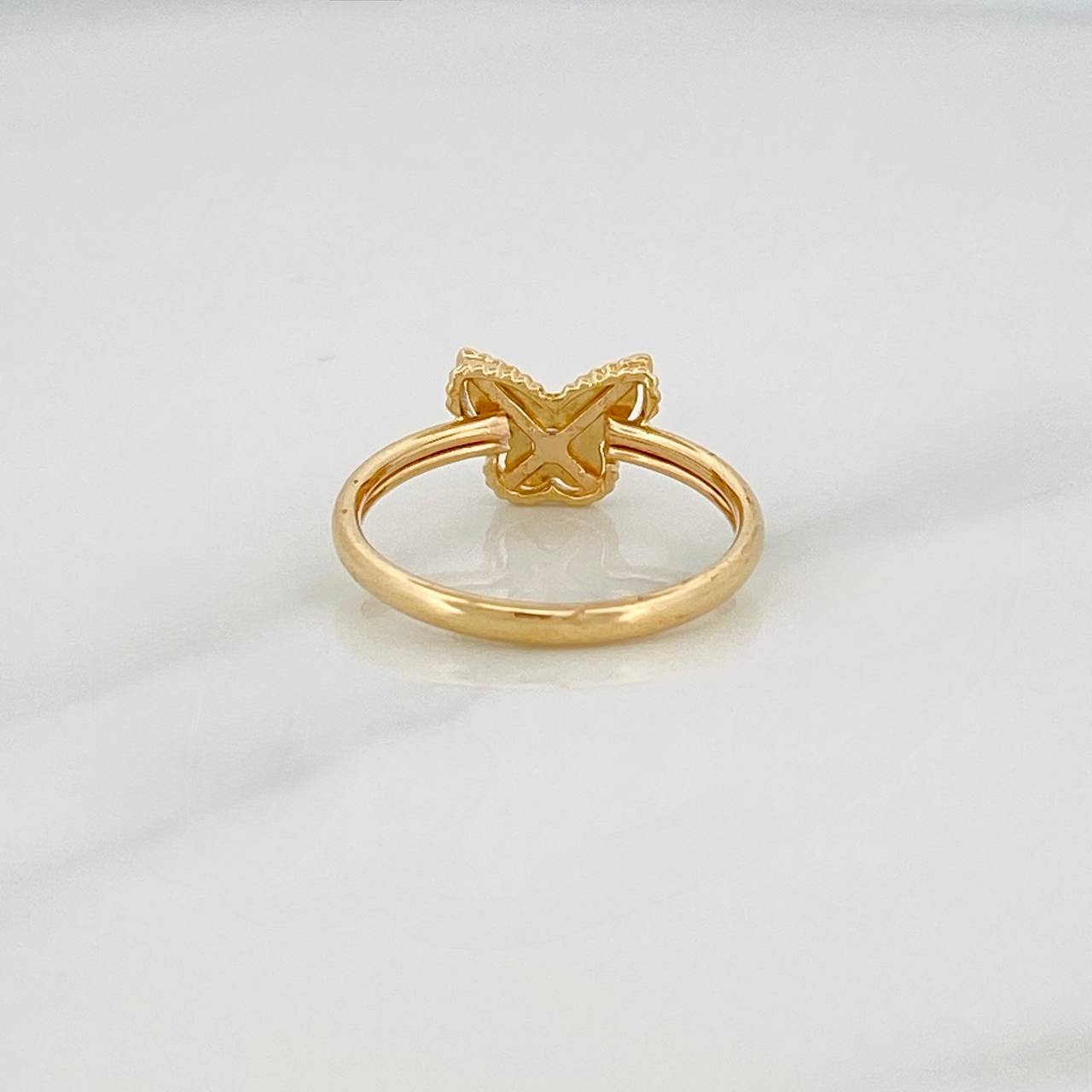 Anillo Mariposa 1.1g / TT5 Oro Amarillo 18K