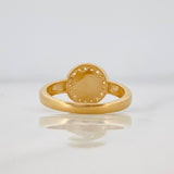 Anillo Corona 2.9g / TT6 1/4 Dos Oros Amarillo Blanco 18K