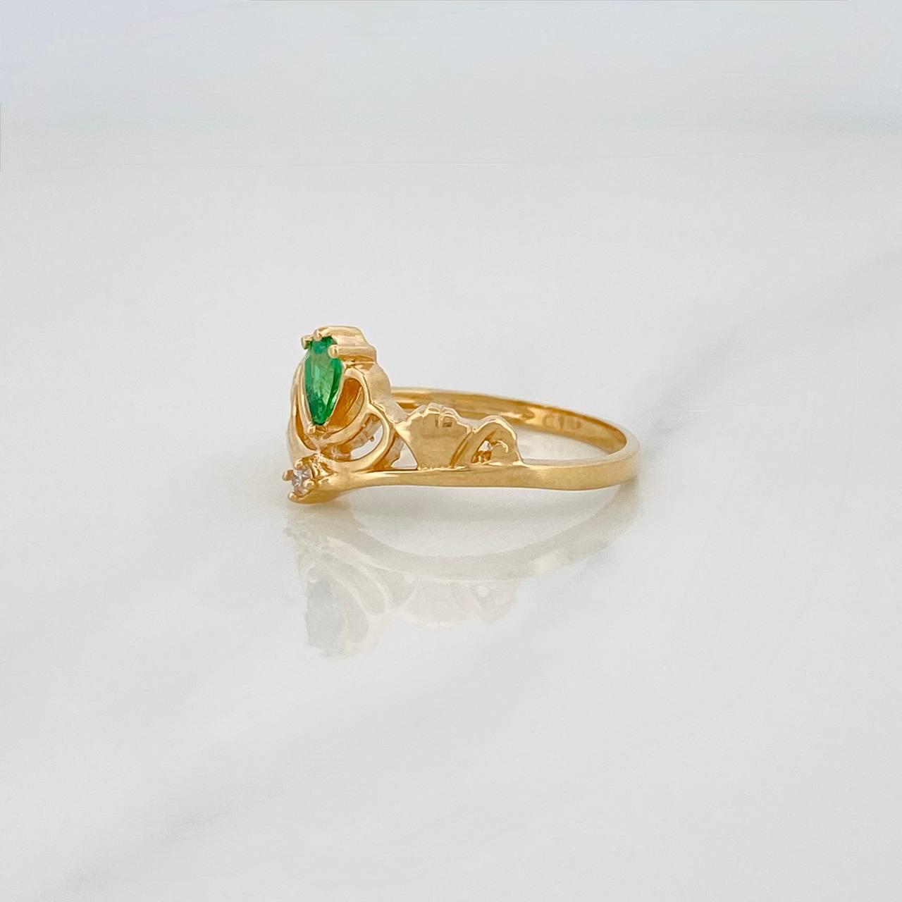 Anillo Corona 3g / TT7 1/4 Oro Amarillo 18K