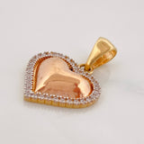 Dije Corazón 2.35g / 2.3cm Tres Oros 18K