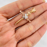 Dije Cruz Clavo 3.45g / 3.9cm Tres Oros 18K