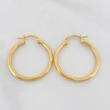 Candongas Candongas Espiral 1.55g / 2.6cm Oro Amarillo 18K