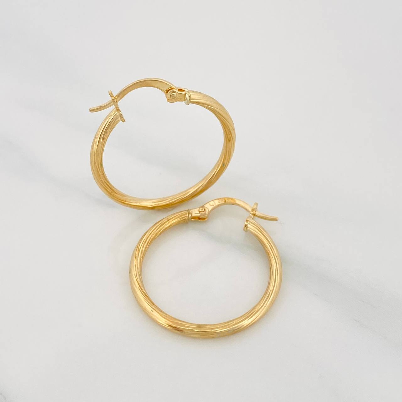 Candongas Candongas Espiral 1.55g / 2.6cm Oro Amarillo 18K