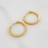 Candongas Carril 2.1g / 1.5cm Oro Amarillo 18K
