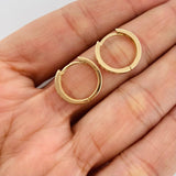 Candongas Carril 2.1g / 1.5cm Oro Amarillo 18K