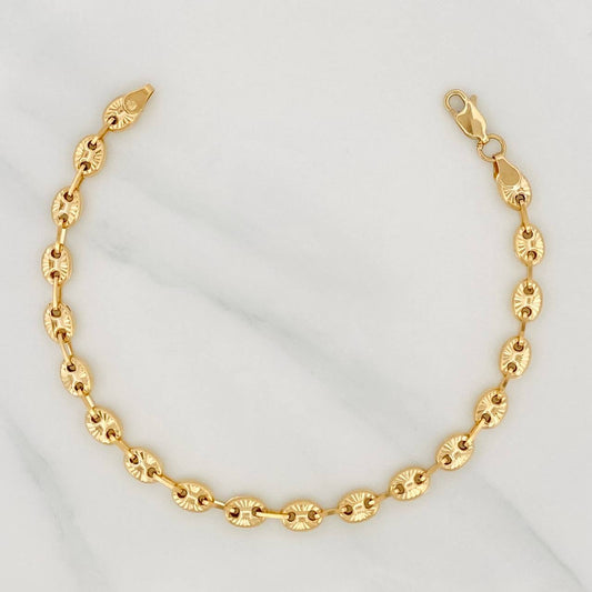 Pulso GC Diamantado 4.6g / 19cm / 4.9mm Oro Amarillo 18K