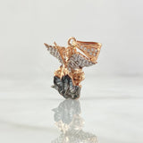 Dije San Miguel Arcangel 3.25gr / 2.6cm / Circones Blancos Oro Rosa 18K