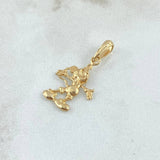 Dije Ratón Feliz 0.9gr / 2.3cm / Liso Oro Amarillo 18K *