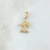 Dije Ratón Feliz 0.9gr / 2.3cm / Liso Oro Amarillo 18K