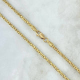 Cadena Peruana 9.25gr / 60cm / 2.2mm Oro Amarillo +3 18K ©