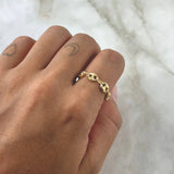 Anillo GC 1.25gr / T8  / 5.3mm Diamantado Oro Amarillo 18K ©
