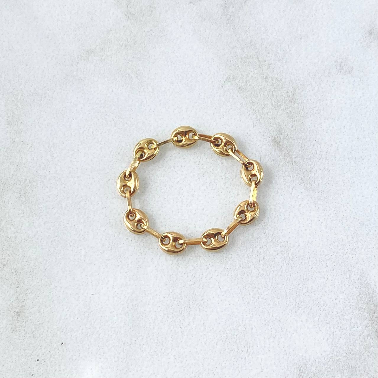 Anillo GC 0.65gr / T6 - T8 / 3.2mm Liso Oro Amarillo 18K ©