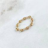 Anillo GC 0.65gr / T6 - T8 / 3.2mm Liso Oro Amarillo 18K ©