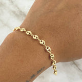 Pulso GC 3.15gr / 18cm / 4mm Liso Oro Amarillo 18K *
