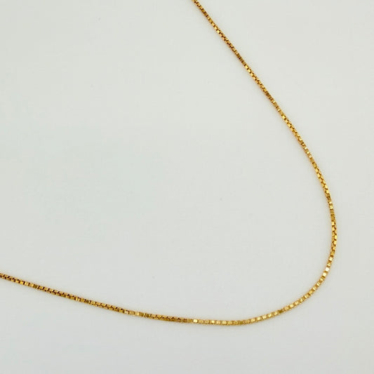 Cadena Veneciana 3.4gr / 60.5cm / 0.56mm Oro Amarillo +3 18K %