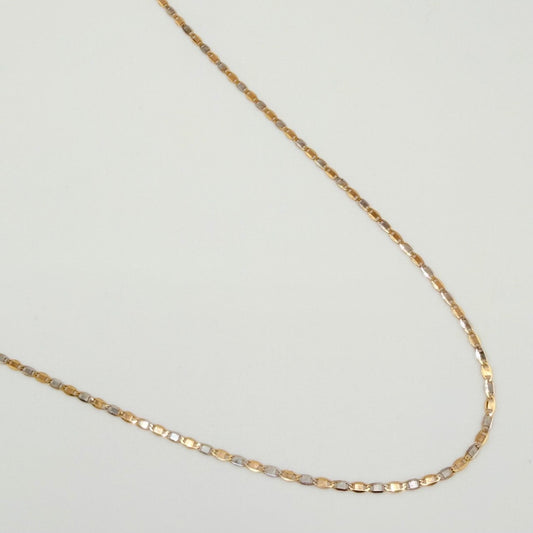 Cadena Escalera Plana 1.75gr / 45.5cm / 1.3mm Oro Amarillo +3 18K %