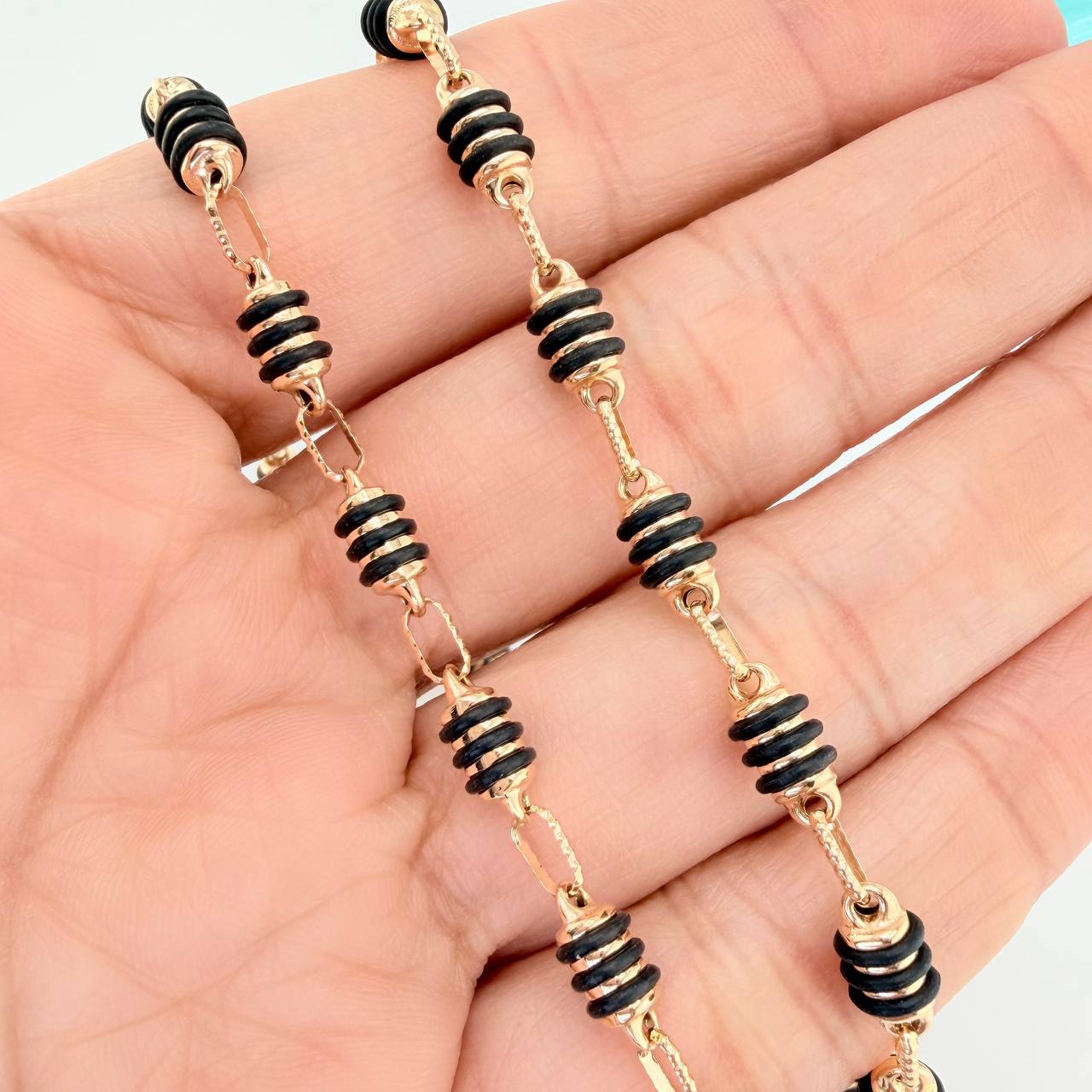 Cadena Rustica Barril 15.15gr / 68cm / 4.21mm Oro Amarillo 18K &