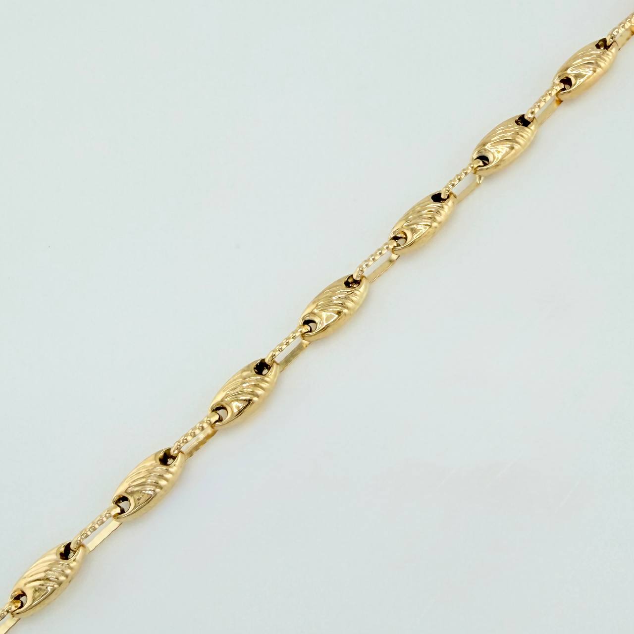 Pulso GC 4.35gr / 22cm / 3.35mm Oro Amarillo 18K &