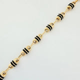 Pulso Rustico Barril 5.25gr / 21.5cm / 4.21mm Oro Amarillo 18K &