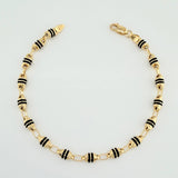 Pulso Rustico Barril 5.25gr / 21.5cm / 4.21mm Oro Amarillo 18K &