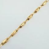 Pulso Rustico 4.45gr / 20cm / 3.4mm Oro Amarillo 18K &