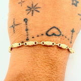 Pulso Rustico Tornillo 4.45gr / 20.5cm / 3.83mm Oro Amarillo 18K %