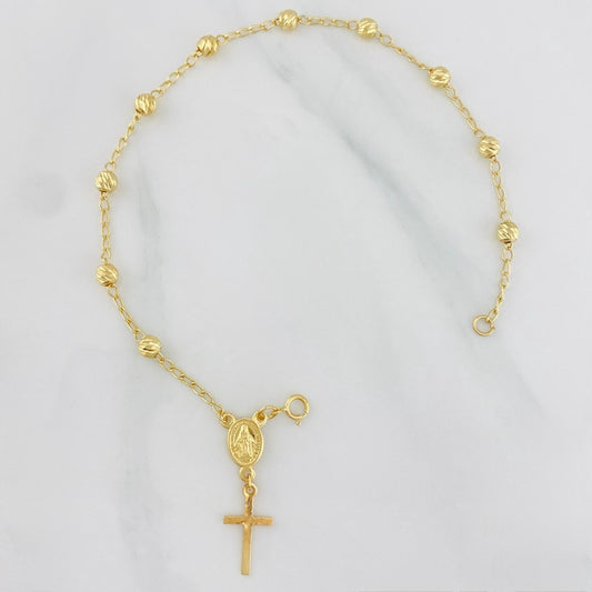 Pulso Denario virgen milagrosa 2.4g / 20cm / 2.85mm Oro Amarillo 18K