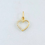 Dije Silueta Corazón 0.3gr / 1.3cm / Oro Amarillo 18K