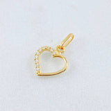 Dije Silueta Corazón 0.3gr / 1.3cm / Oro Amarillo 18K