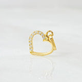 Dije Silueta Corazón 0.3gr / 1.3cm / Oro Amarillo 18K