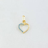 Dije Silueta Corazón  0.3gr / 1.3cm / Oro Amarillo 18K
