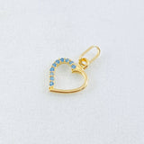 Dije Silueta Corazón  0.3gr / 1.3cm / Oro Amarillo 18K