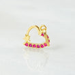Dije Corazón Estrella 0.3gr / 1.4cm / Oro Amarillo 18K ©