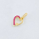 Dije Corazón Estrella 0.35gr / 1.3cm / Oro Amarillo 18K