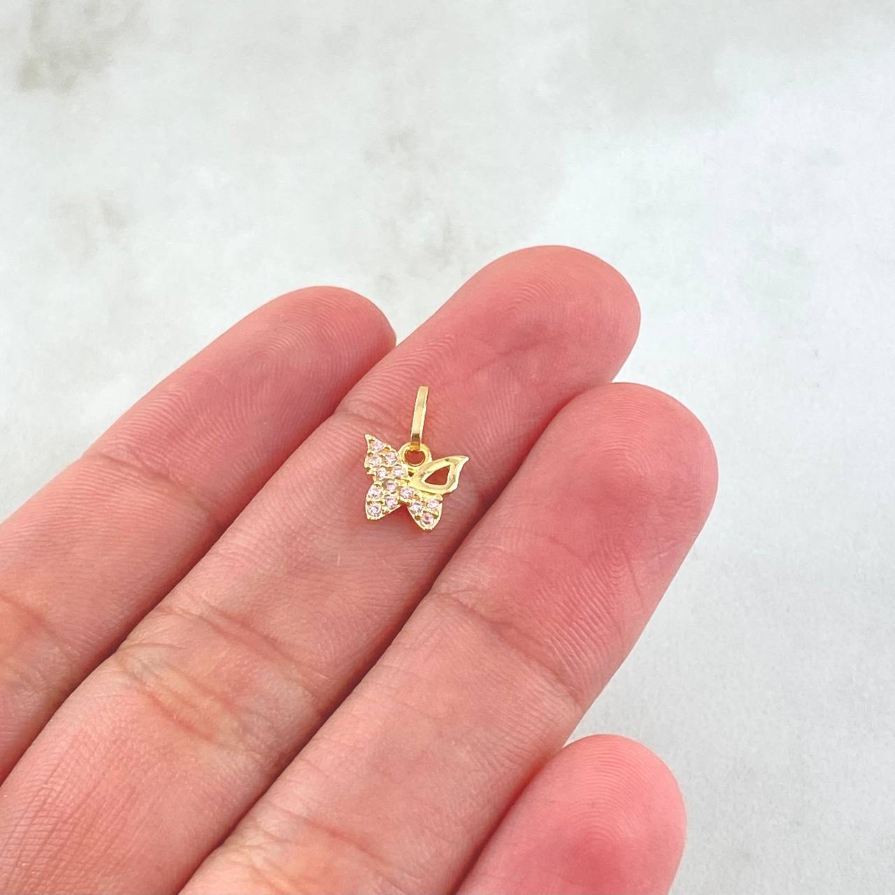 Dije Mariposa 0.4gr / 1cm / Oro Amarillo 18K